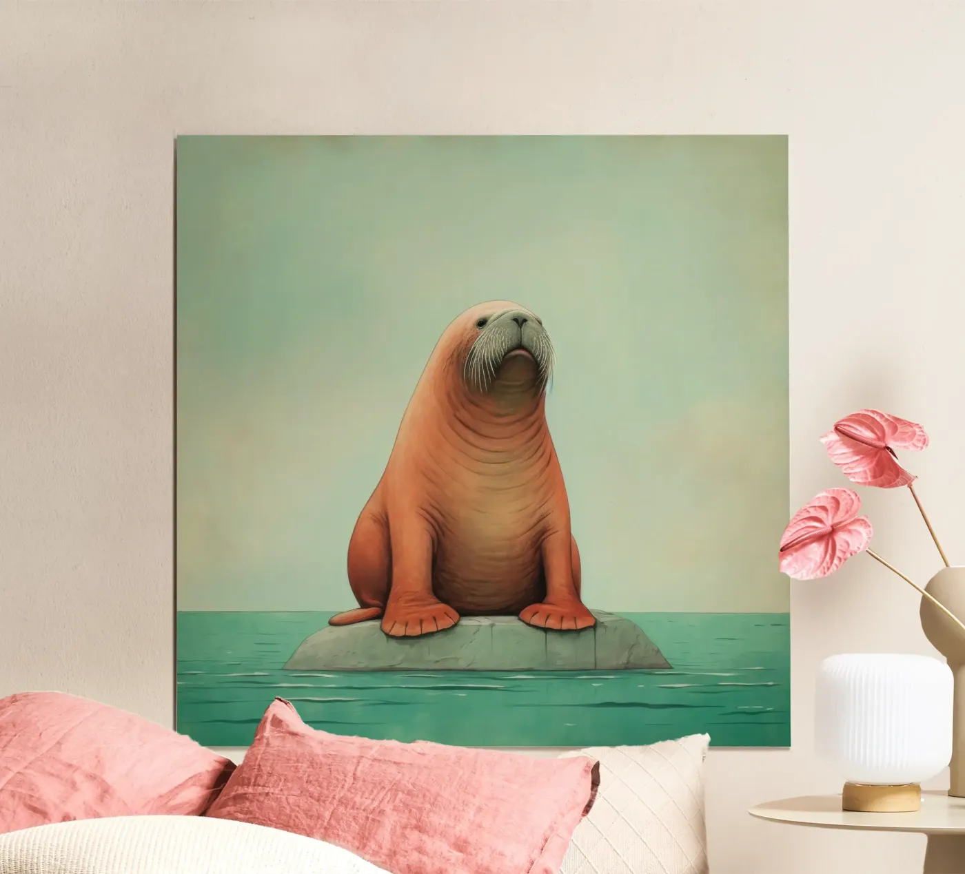 Minimo Walrus poster da Minimal Animal Art