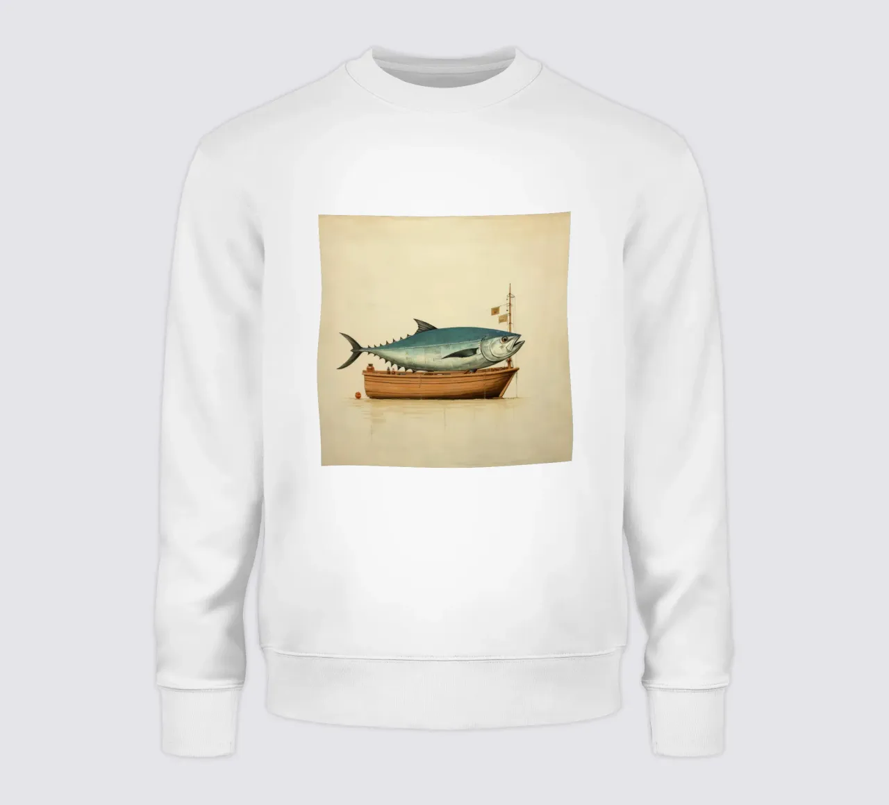 Tonno minimo 4 felpa da Minimal Animal Art
