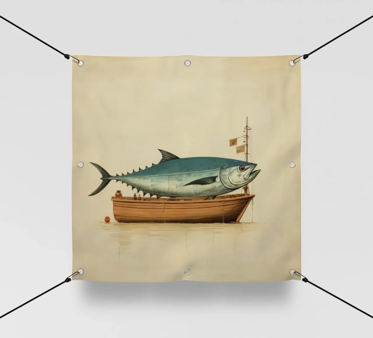 Tonno minimo 4 telo in pvc da Minimal Animal Art