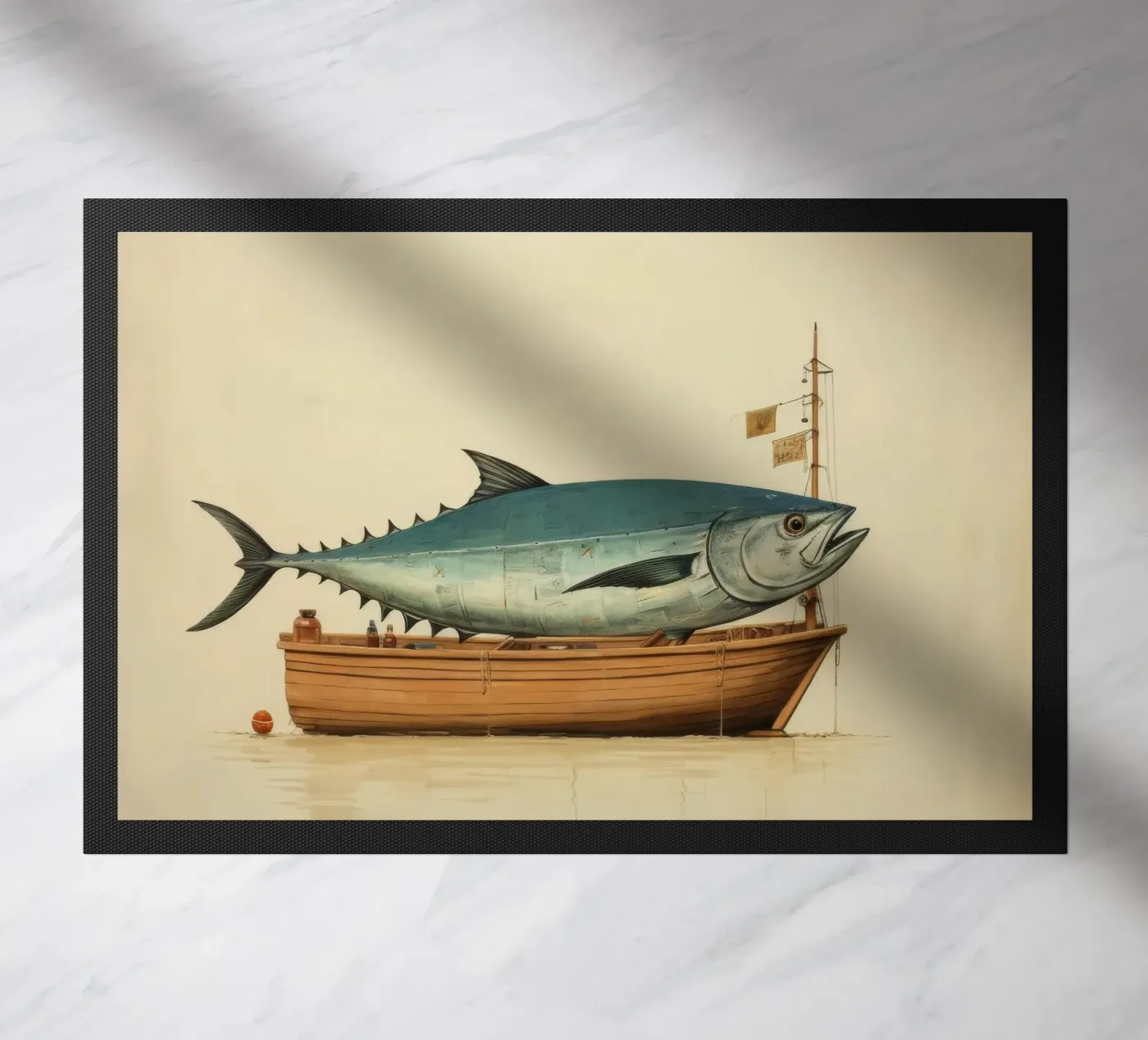 Minimum Tuna Fußmatte von Minimal Animal Art
