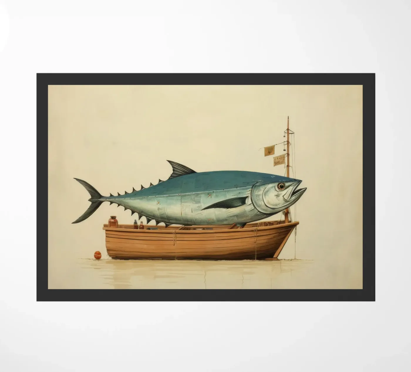 Minimum Tuna Fußmatte von Minimal Animal Art