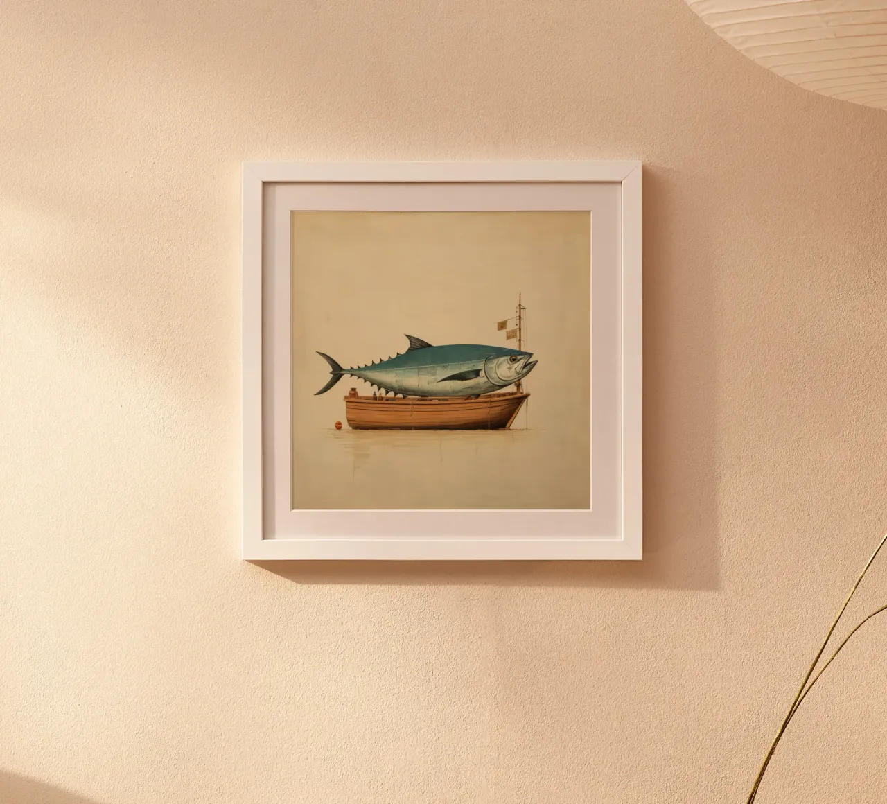 Minimum Tuna poster by Minimal Animal Art