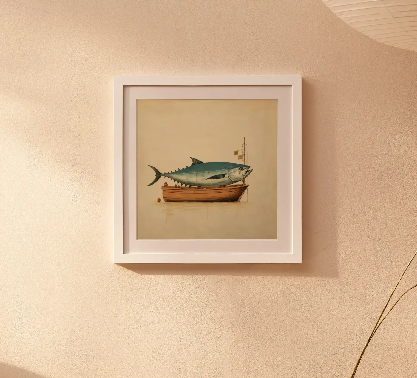 Minimum Tuna poster by Minimal Animal Art