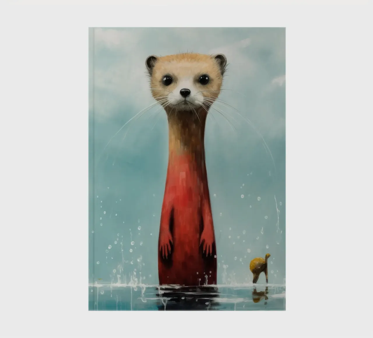 Minimal Weasel 2 notebook by Minimal Animal Art