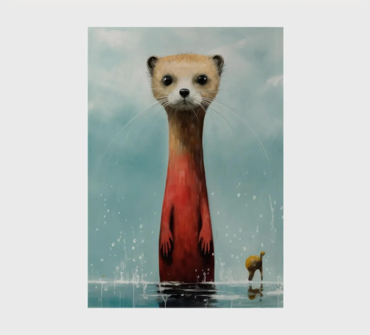 Minimal Weasel 2 notebook by Minimal Animal Art