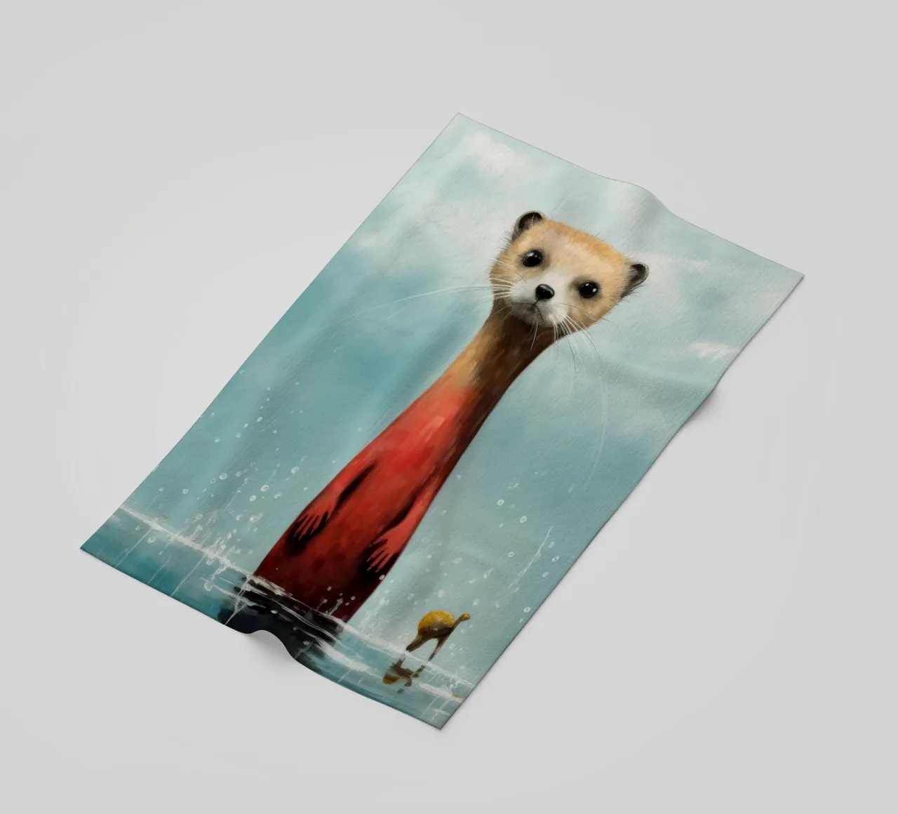 Donnola minima 2 telo mare da Minimal Animal Art