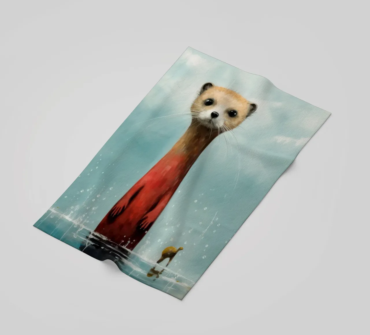 Minimo Weasel telo mare da Minimal Animal Art