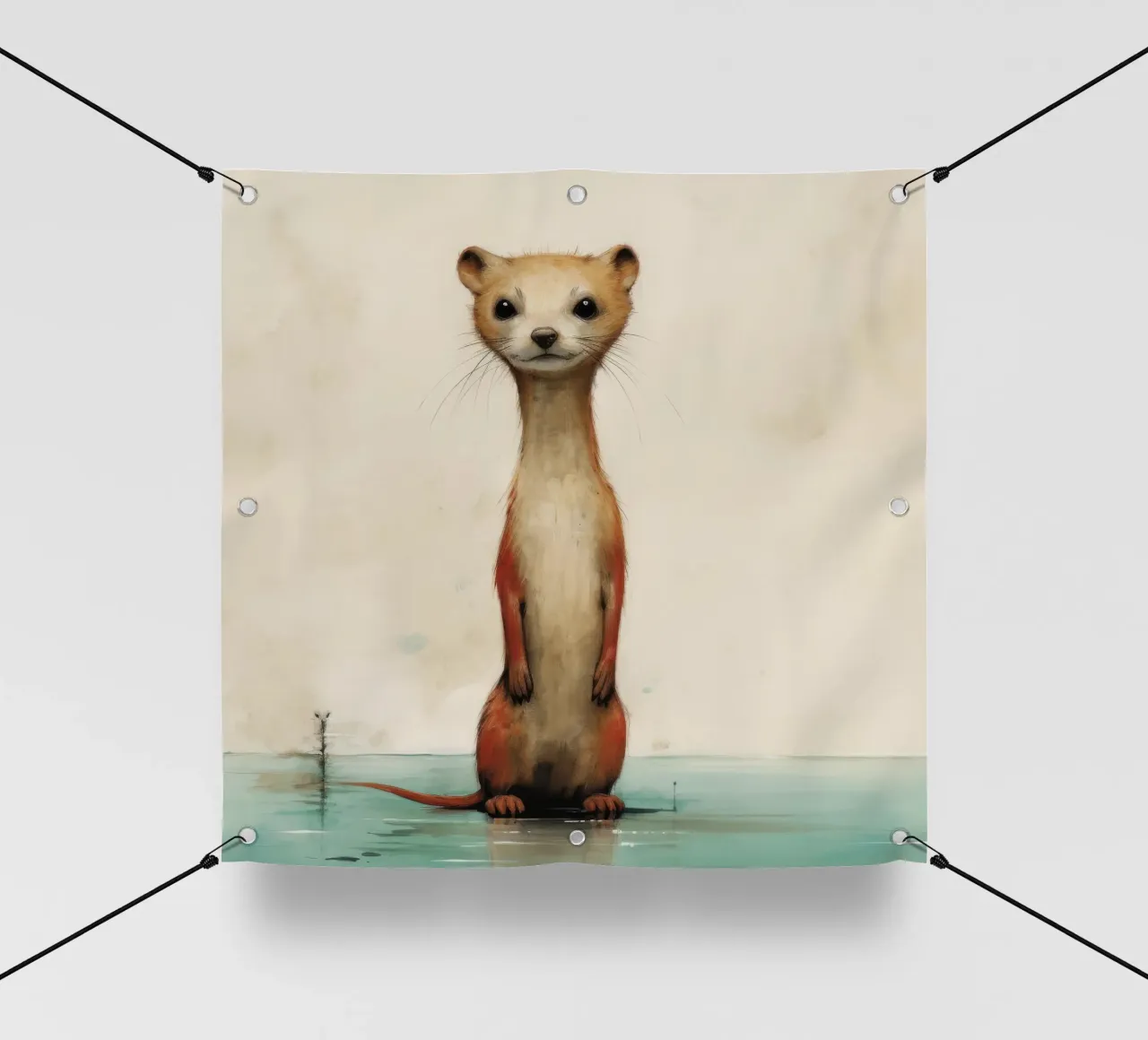 Donnola minima 3 telo in pvc da Minimal Animal Art