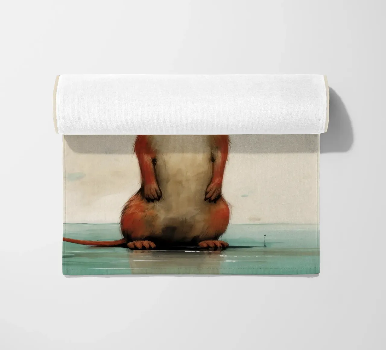 Donnola minima 3 telo mare da Minimal Animal Art