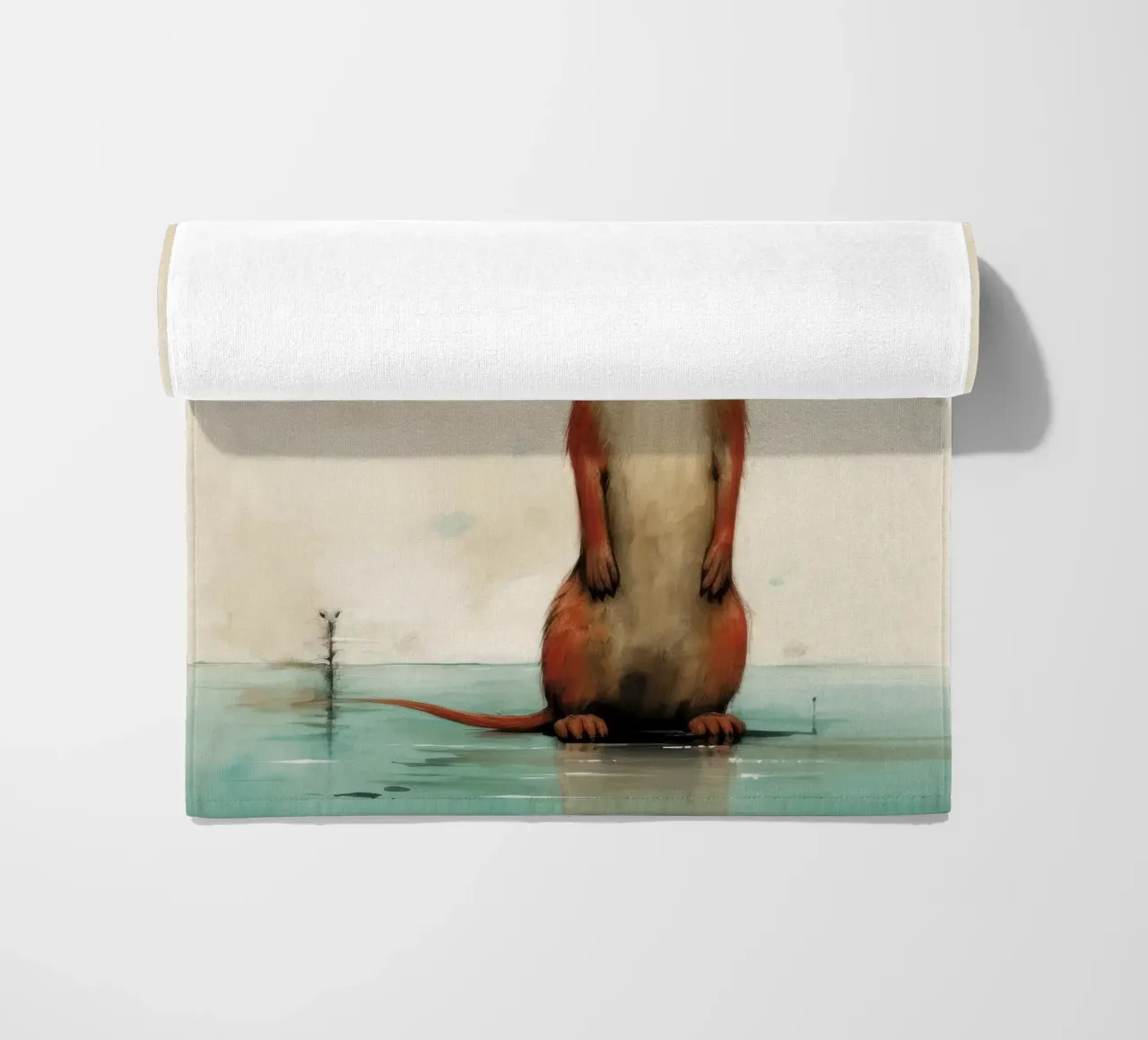 Minimo Weasel telo mare da Minimal Animal Art