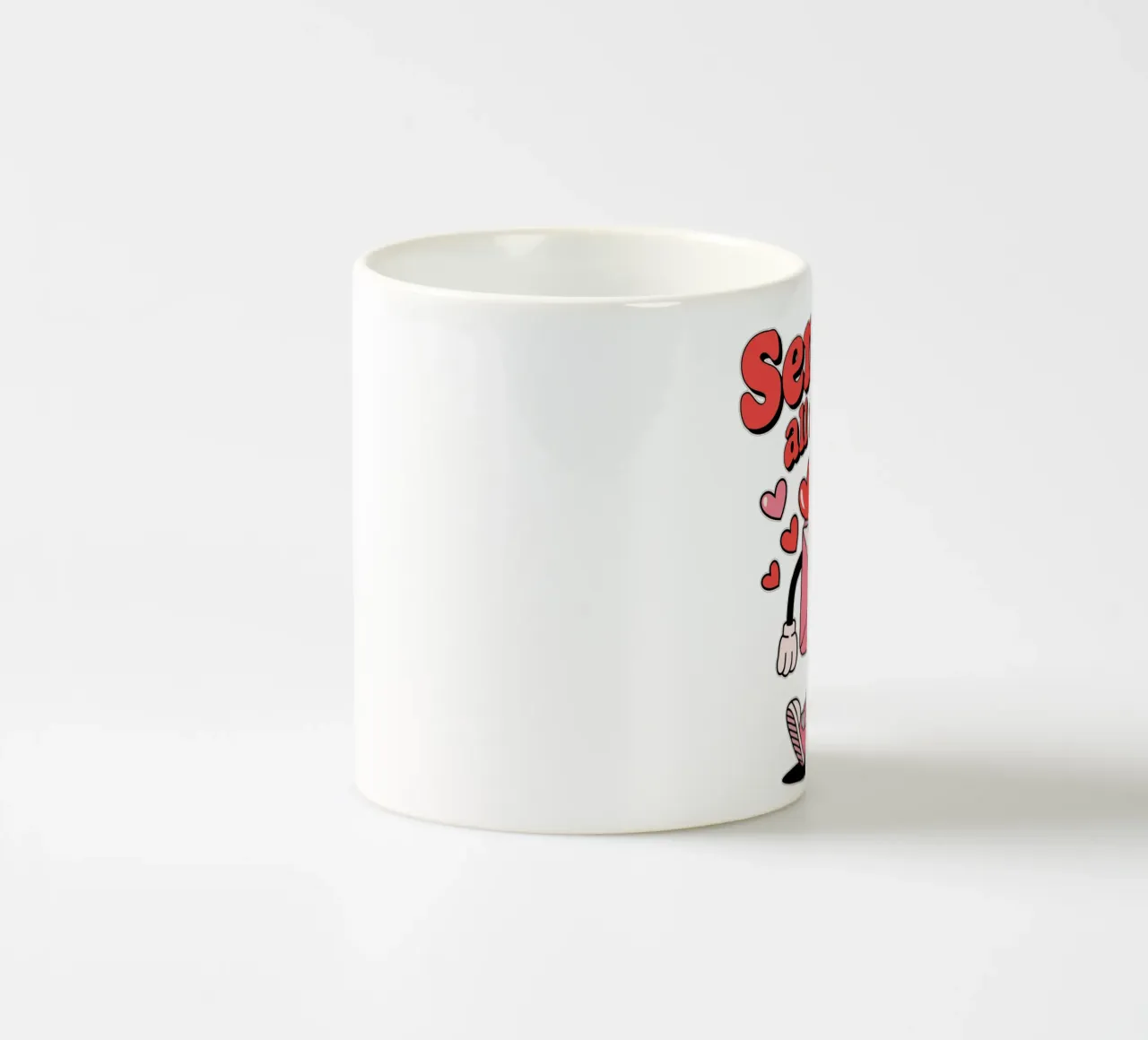 Sending all my Love tazza in ceramica da edsonramosart
