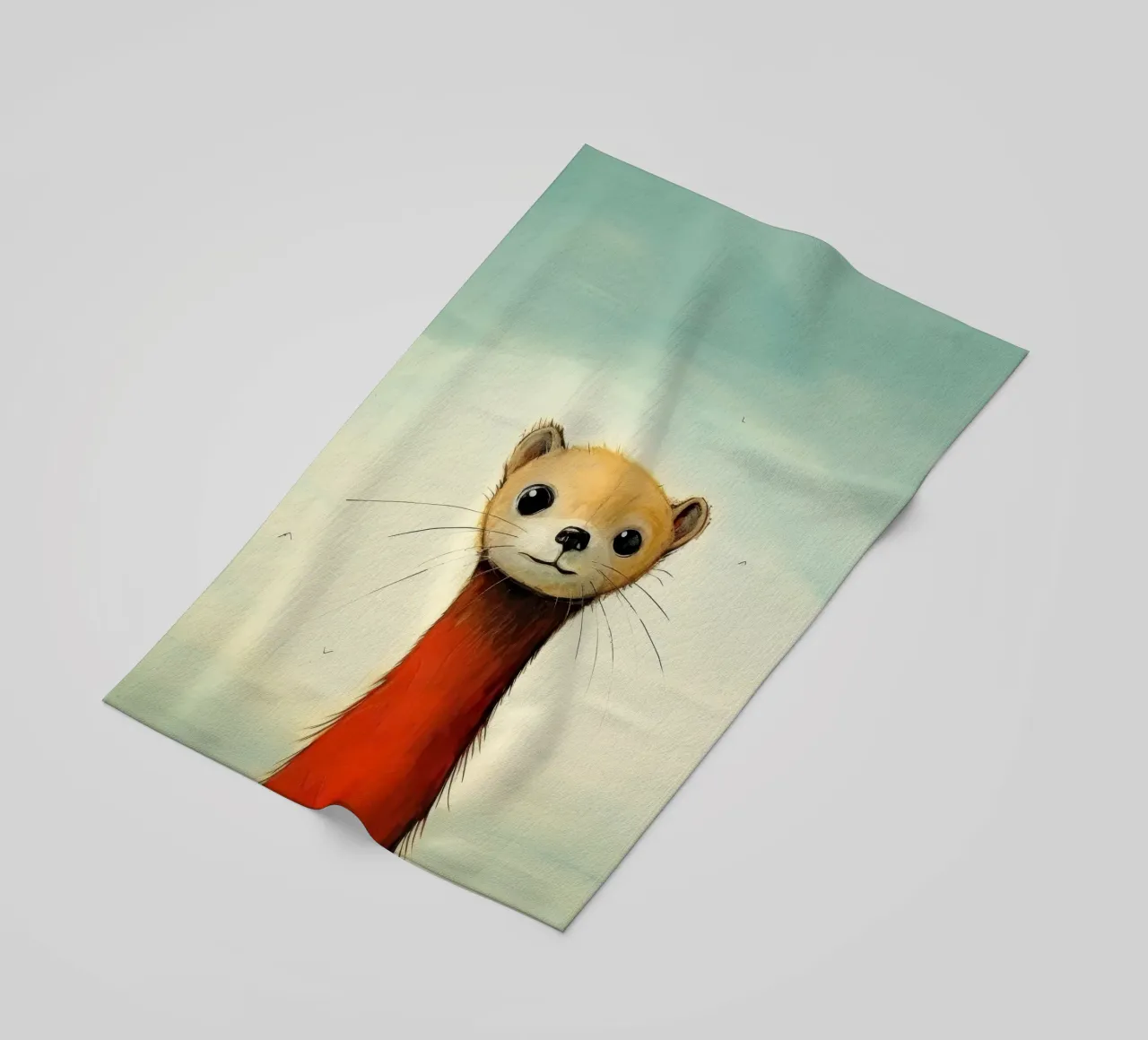 Minimo Weasel telo mare da Minimal Animal Art