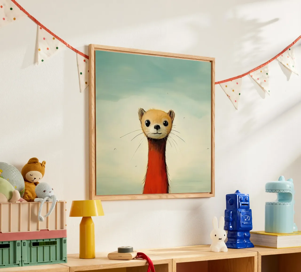 Minimo Weasel plexiglass da Minimal Animal Art