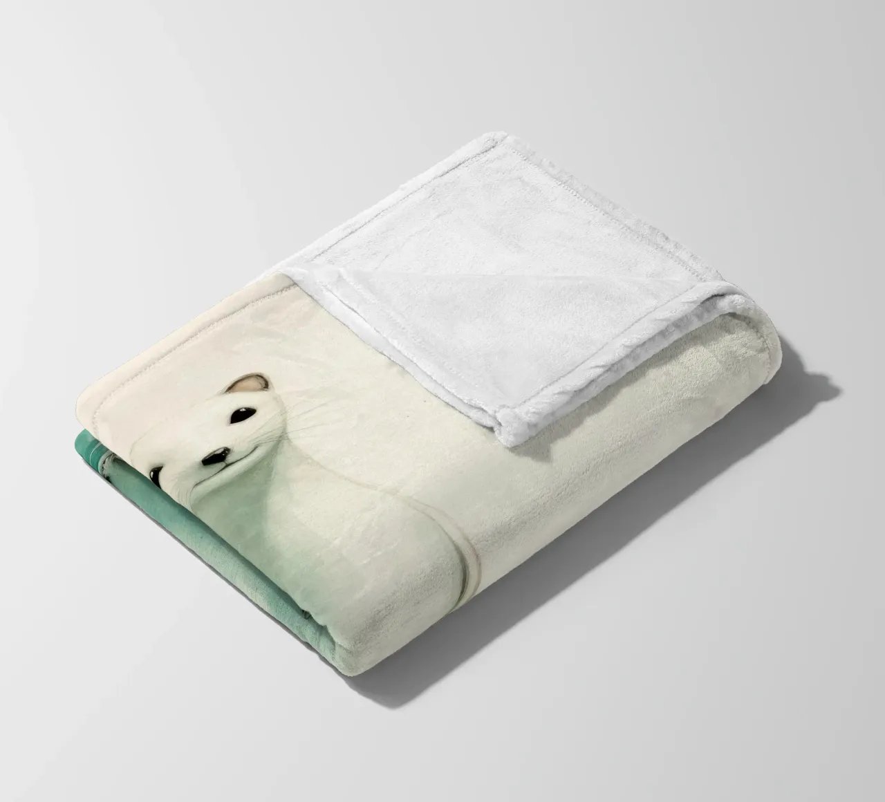 Donnola minima 1 coperta in pile da Minimal Animal Art