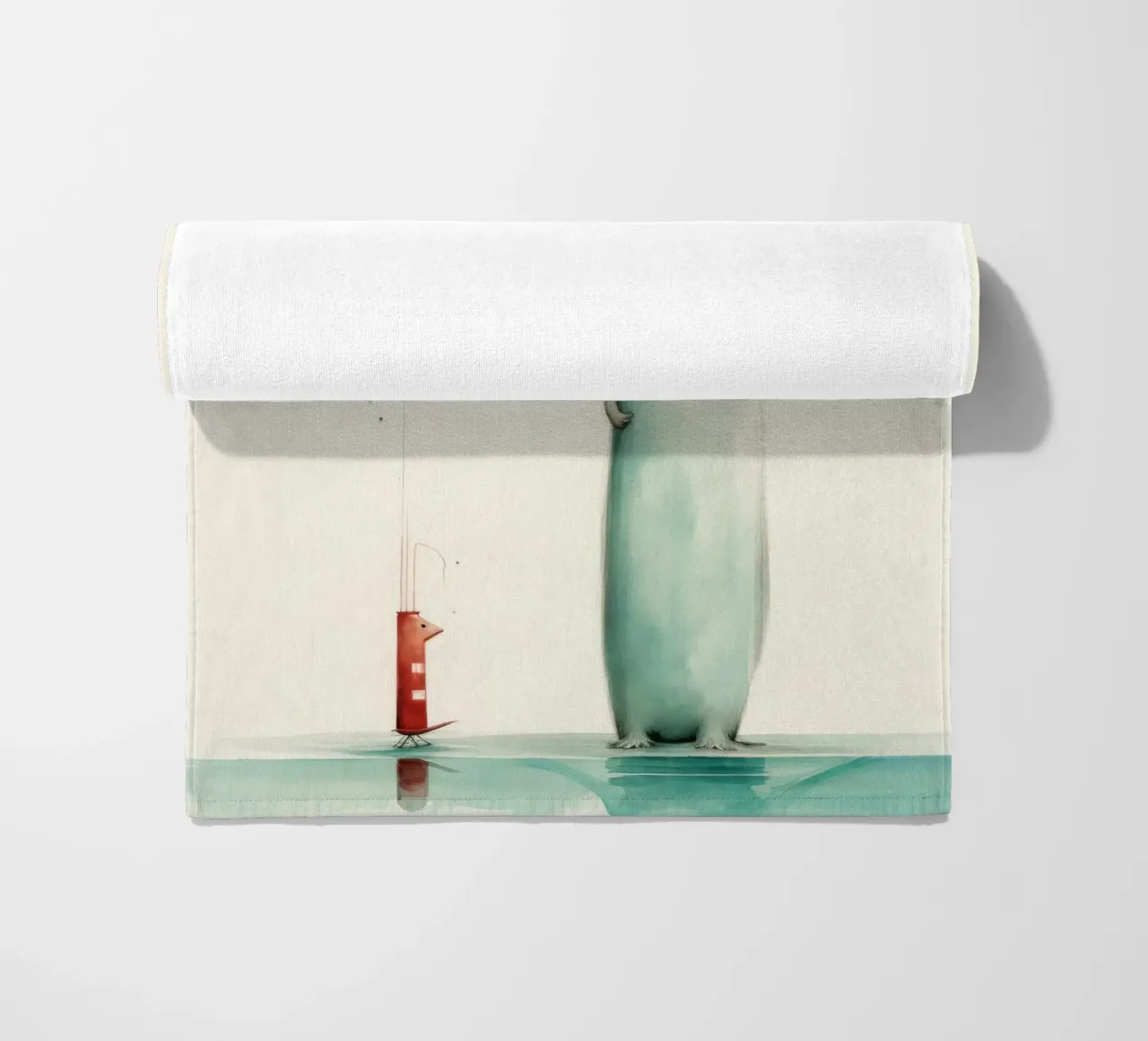 Minimo Weasel telo mare da Minimal Animal Art