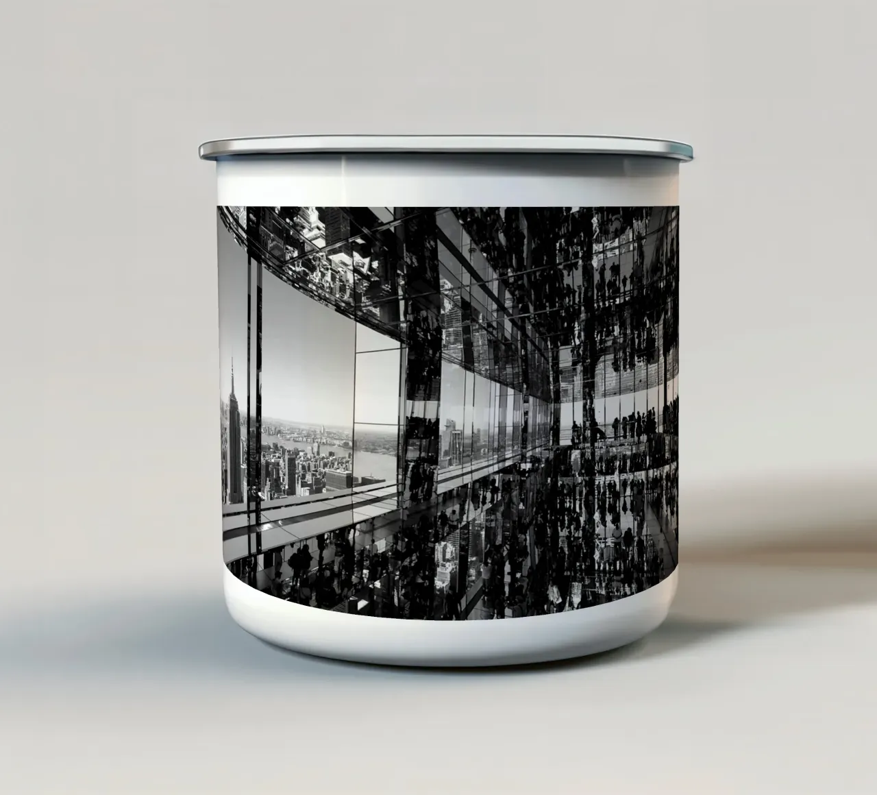 New York Black and White Part 2 tazza in smalto da Flo Klein