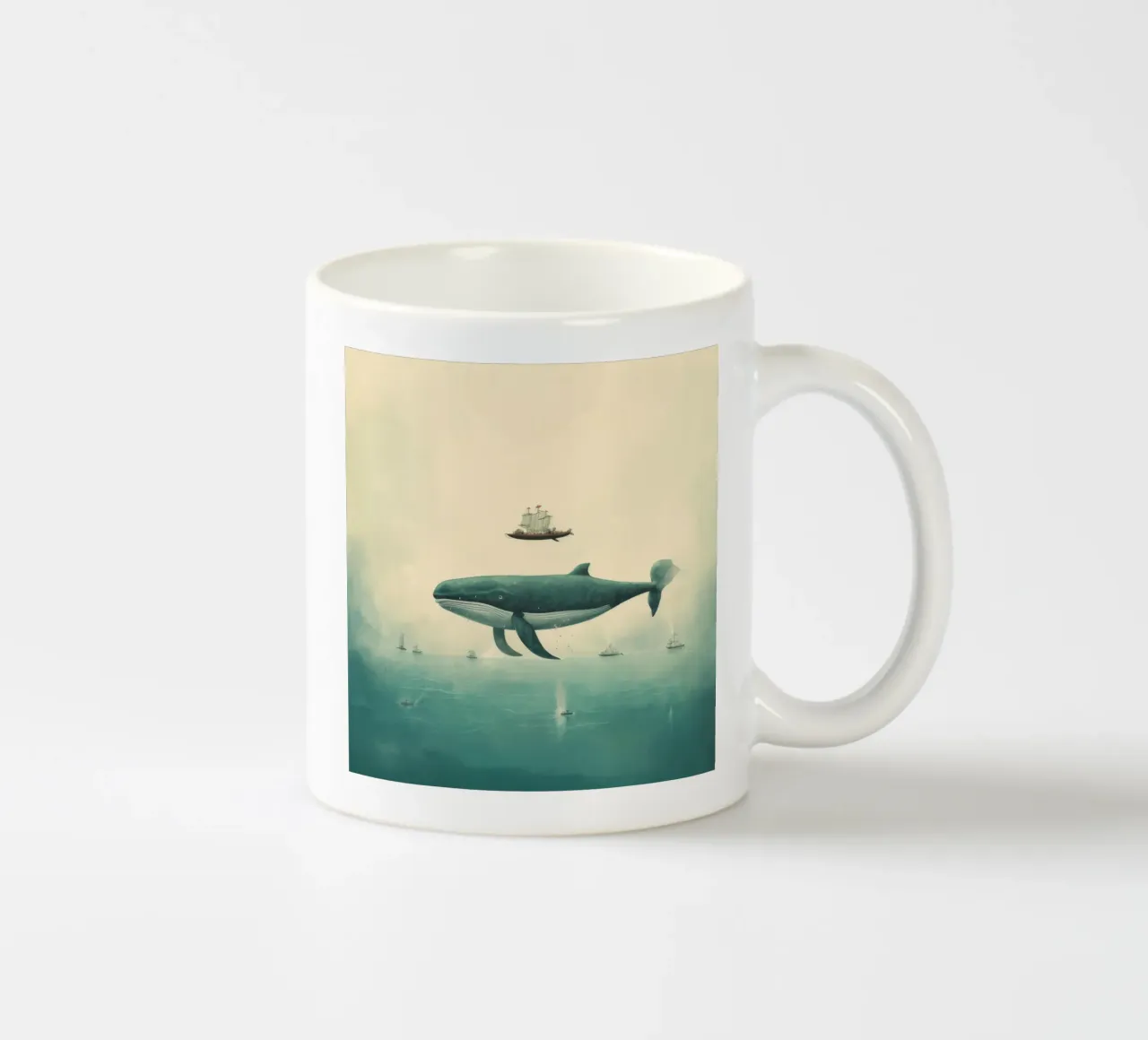 Balena minima 1 tazza in ceramica da Minimal Animal Art