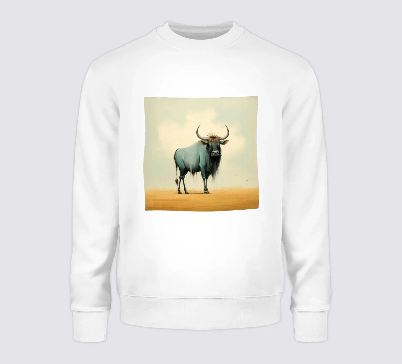 Minimal Wildebeest 2 felpa da Minimal Animal Art
