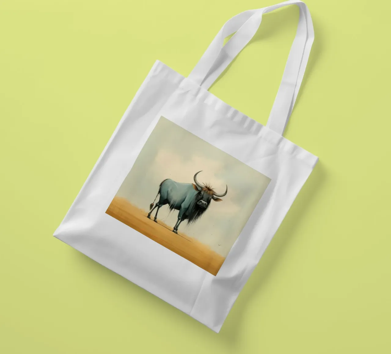 Gnu minimo borsa in juta da Minimal Animal Art