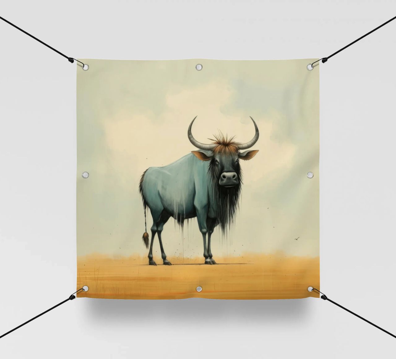 Minimal Wildebeest 2 telo in pvc da Minimal Animal Art