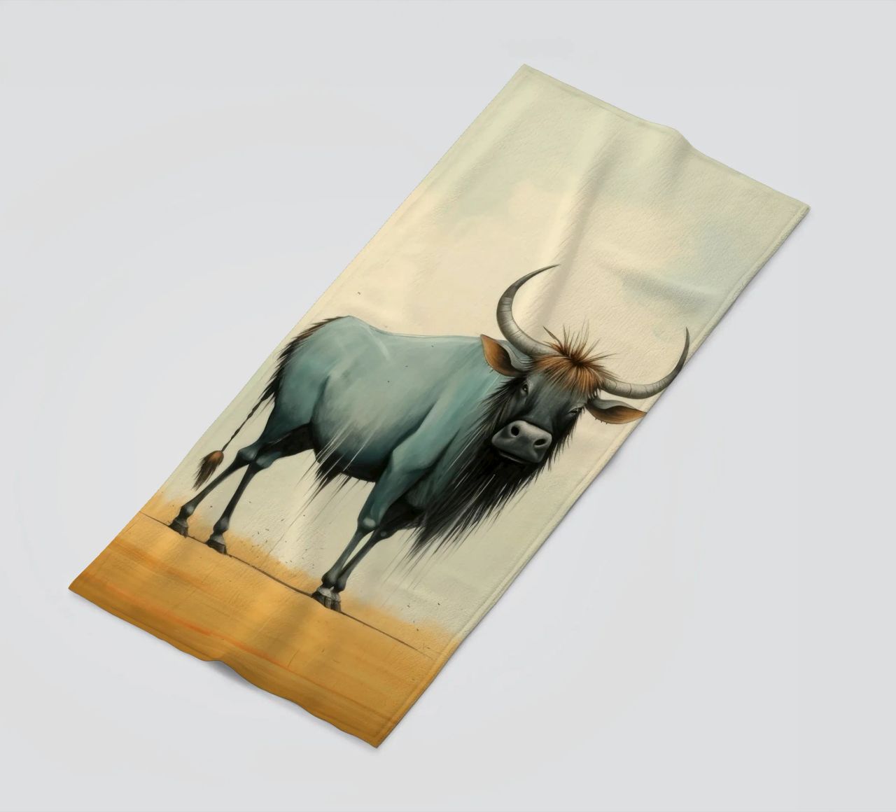Minimal Wildebeest 2 telo mare da Minimal Animal Art
