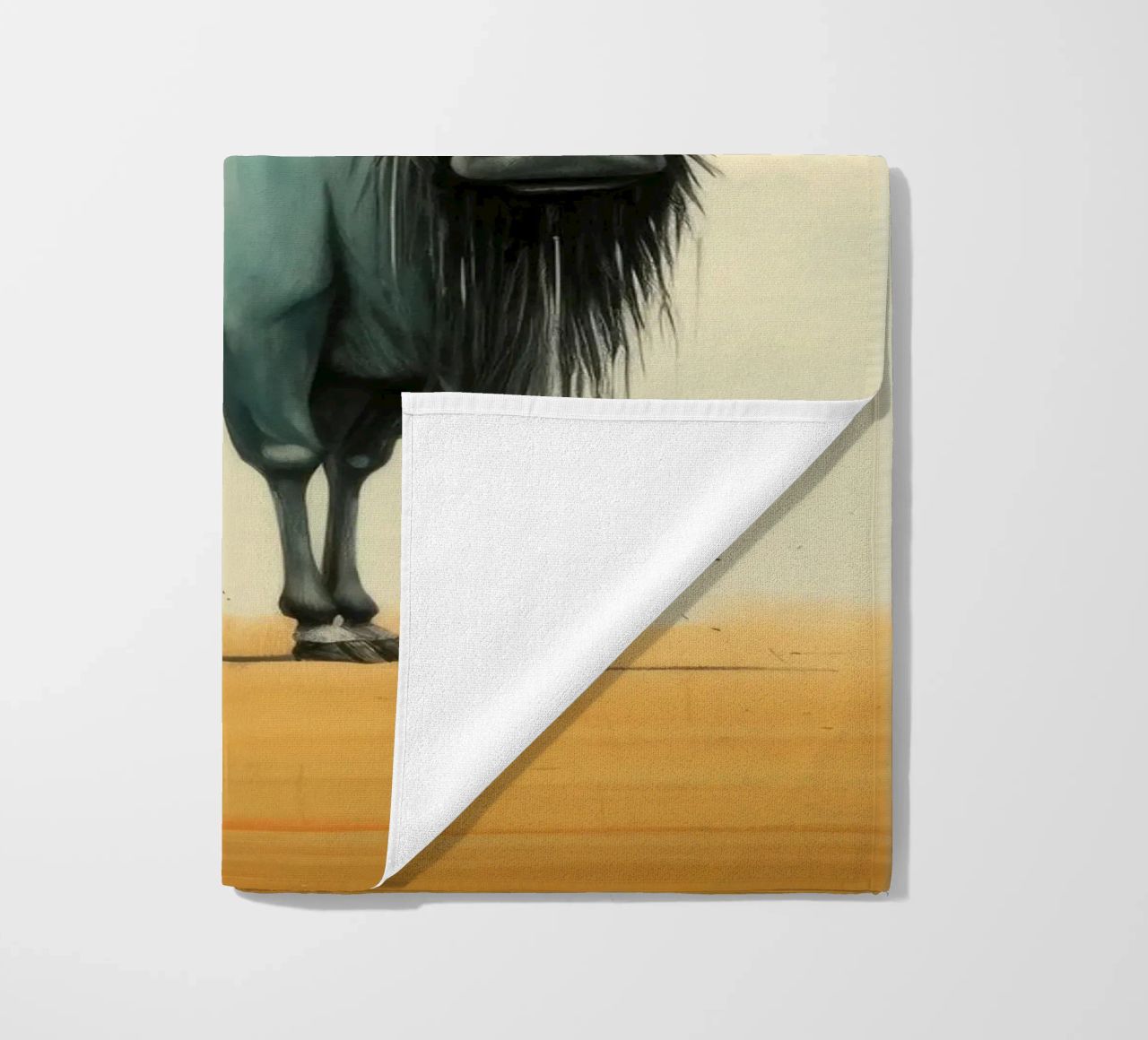 Minimal Wildebeest 2 telo mare da Minimal Animal Art