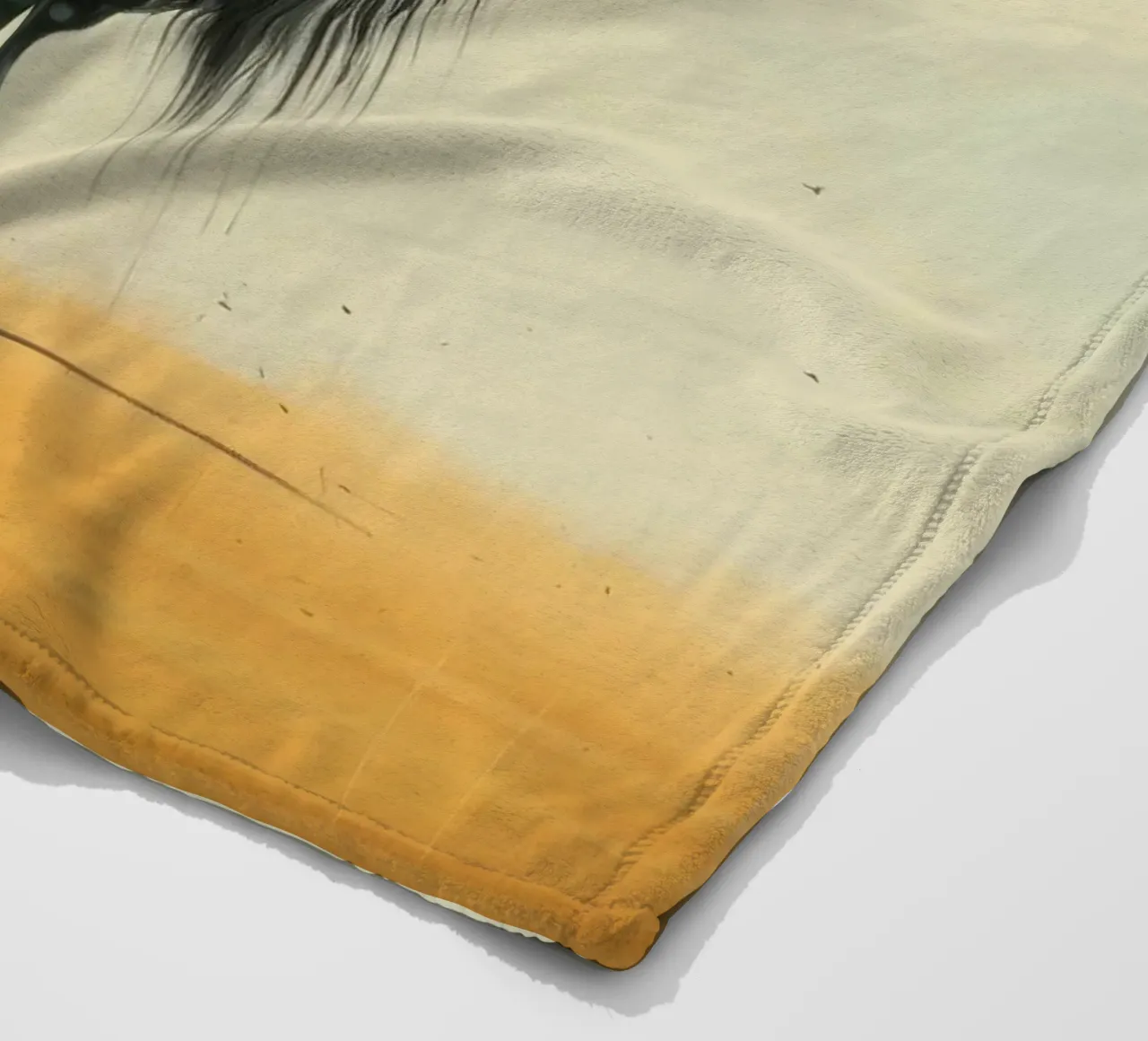 Minimal Wildebeest 2 coperta in pile da Minimal Animal Art