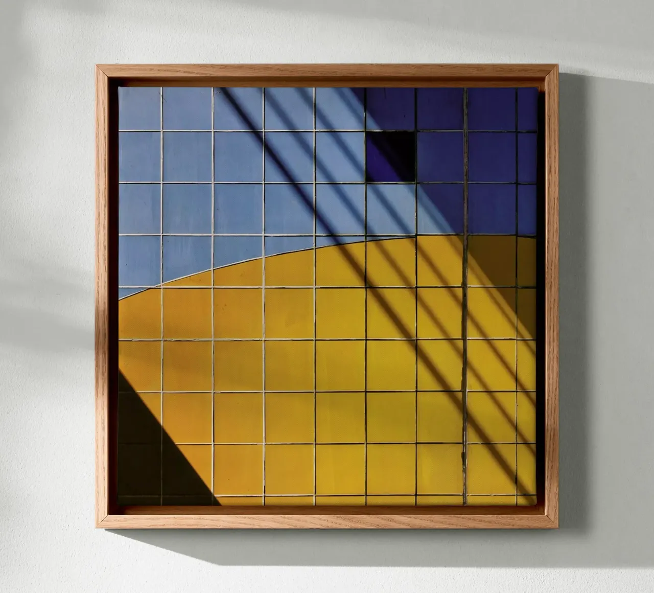 Square-\-Shadow - Henk Van Maastricht canvas met Baklijst van Pictufy
