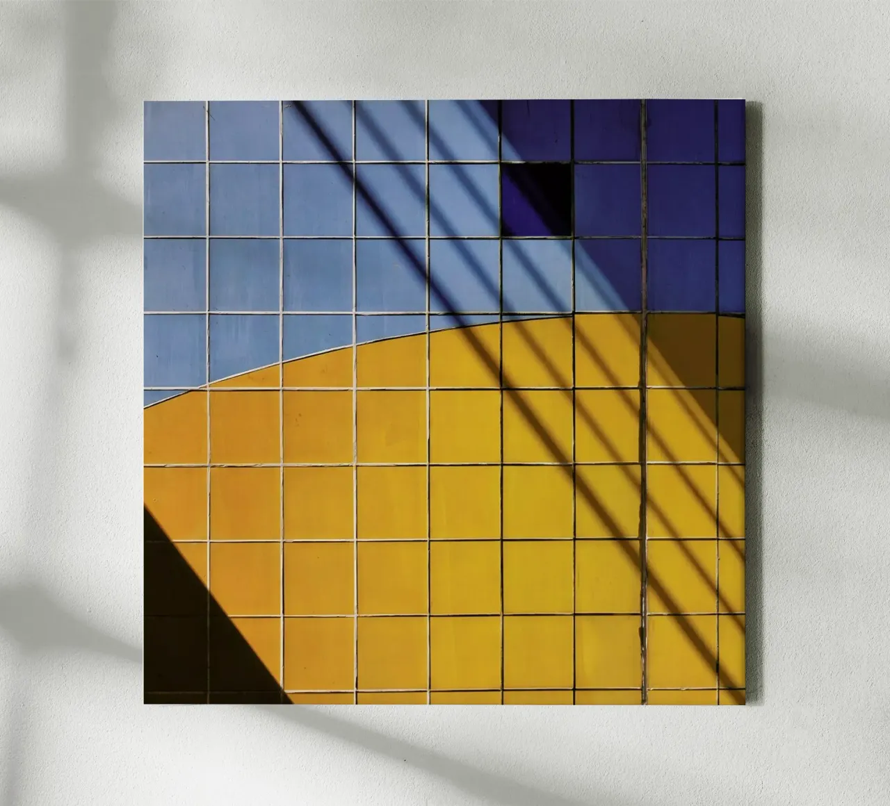 Square-\-Shadow - Henk Van Maastricht canvas met Baklijst van Pictufy
