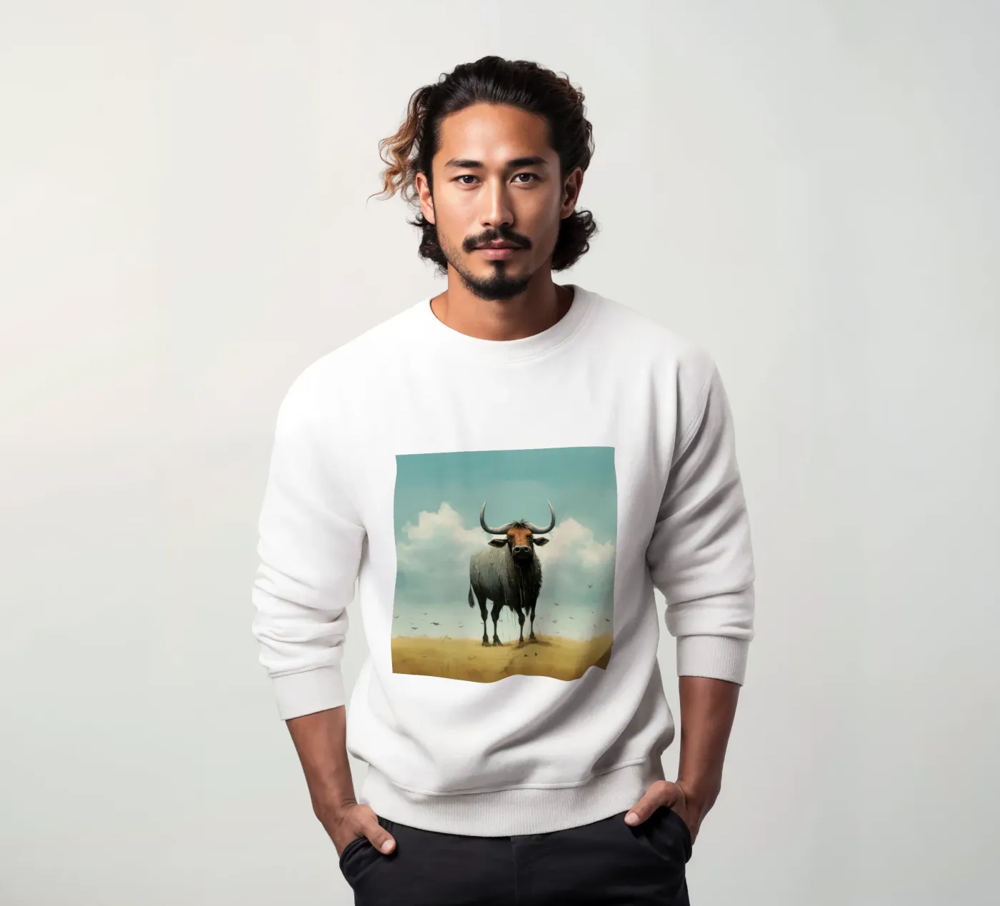 Gnu minimo felpa da Minimal Animal Art