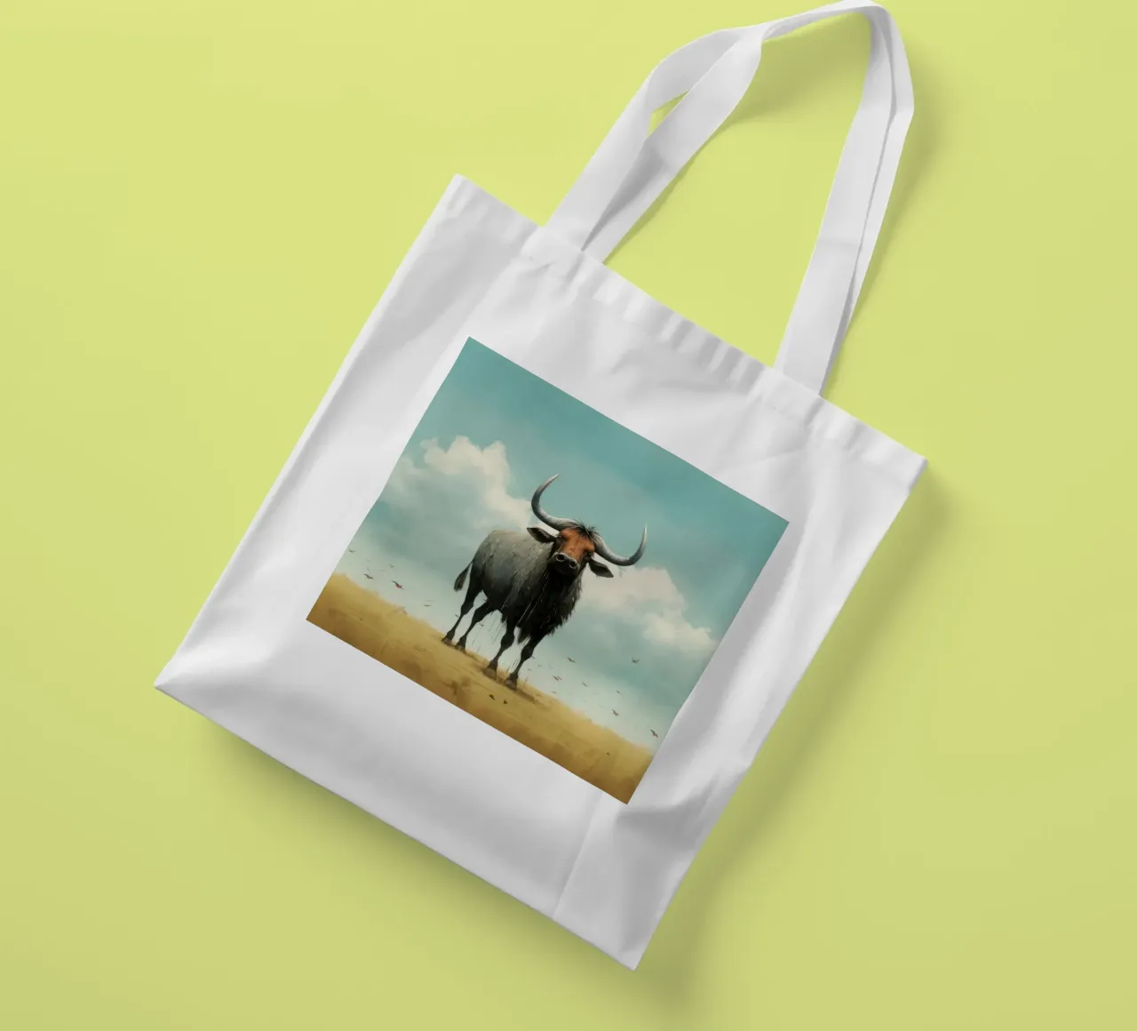 Gnu minimo borsa in juta da Minimal Animal Art