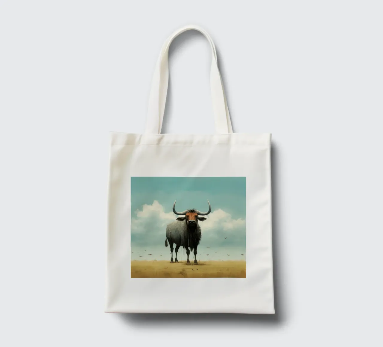 Gnu minimo borsa in juta da Minimal Animal Art