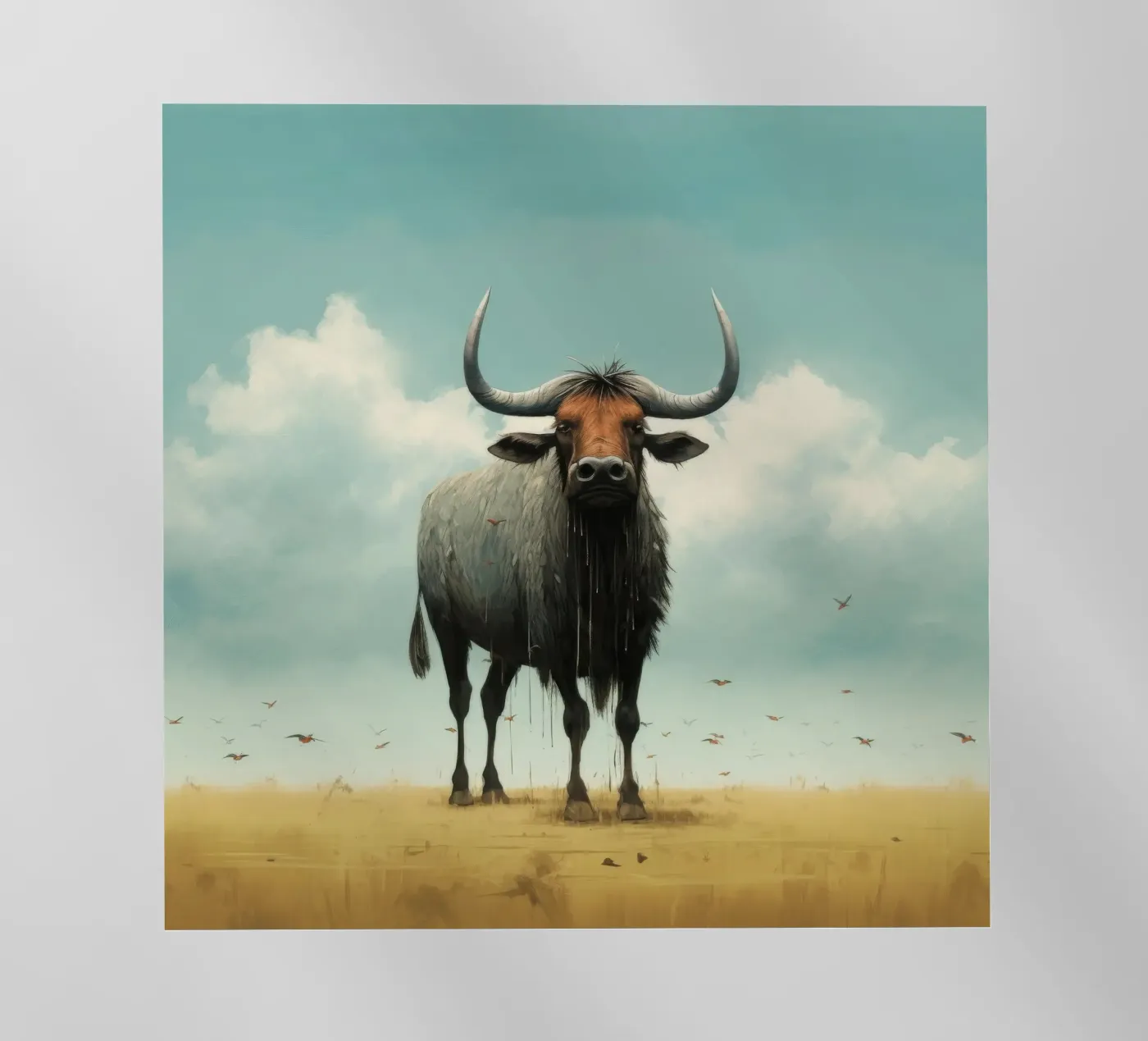 Minimal Wildebeest film rétro-éclairé de Minimal Animal Art