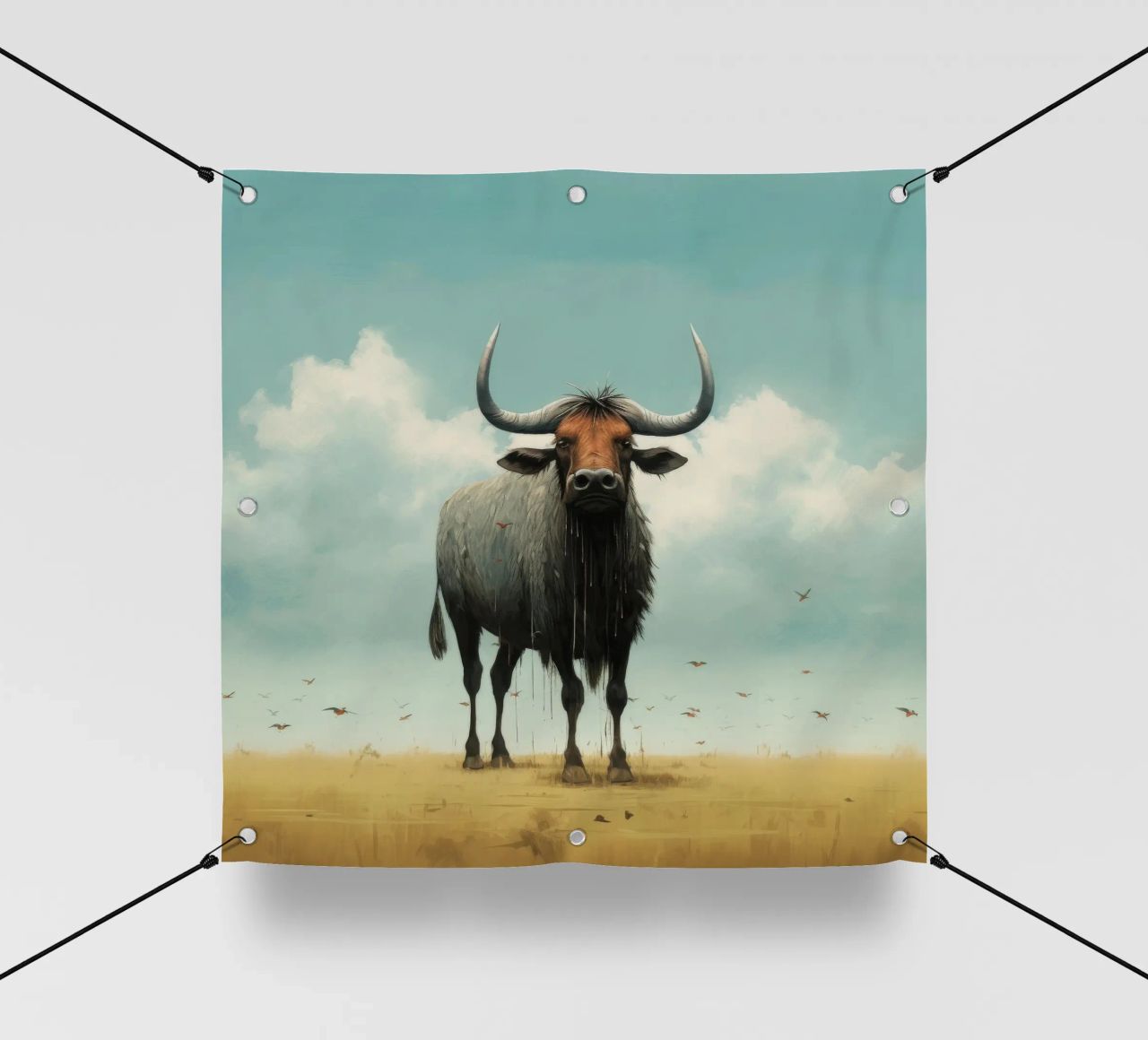 Minimal Wildebeest 3 telo in pvc da Minimal Animal Art