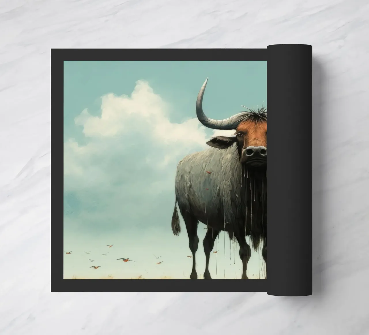 Minimal Wildebeest 3 zerbino da Minimal Animal Art