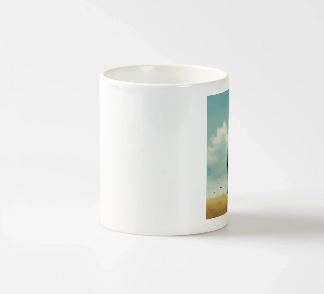 Minimal Wildebeest 3 tazza in ceramica da Minimal Animal Art