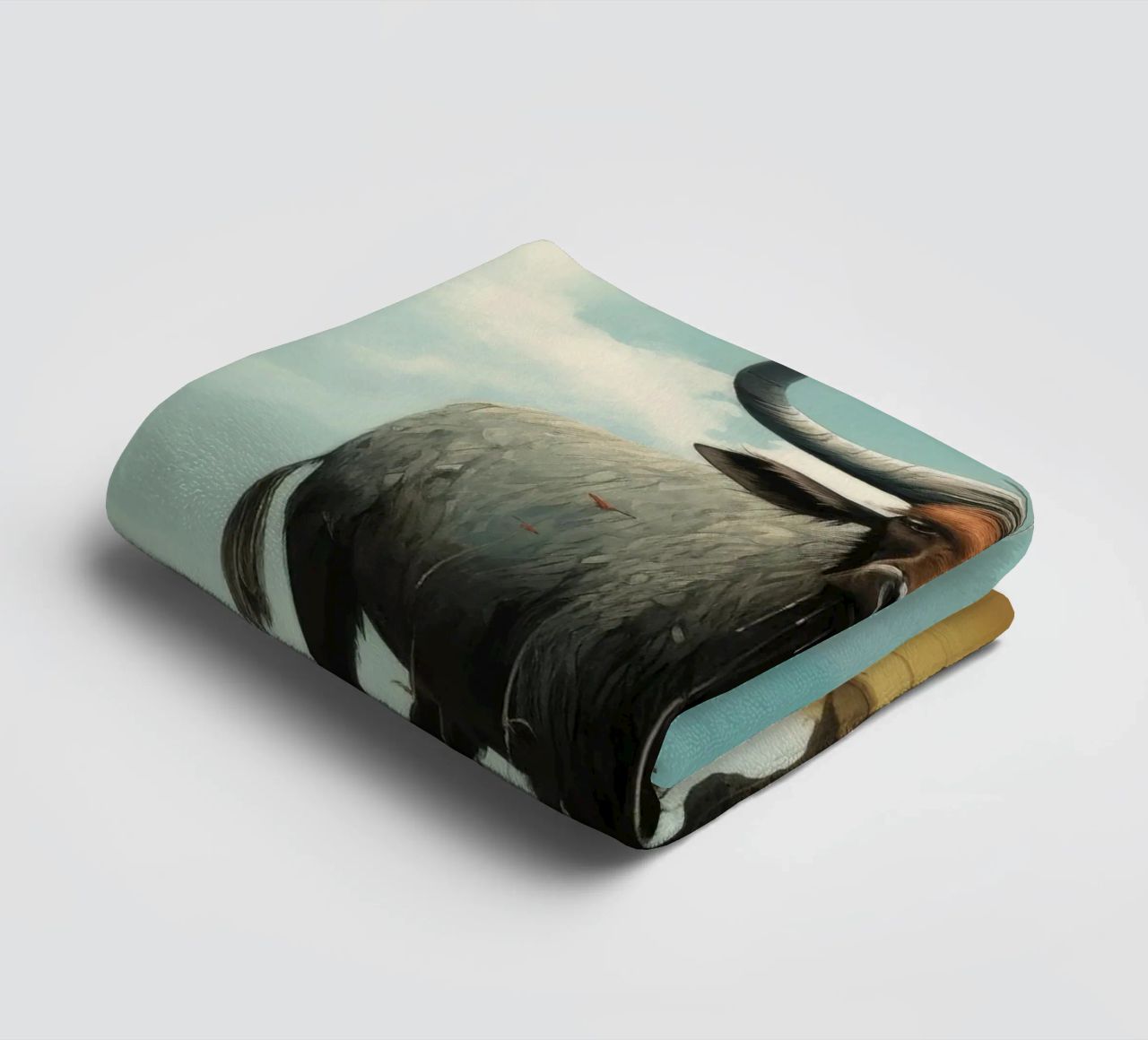 Minimal Wildebeest 3 asciugamano da bagno da Minimal Animal Art
