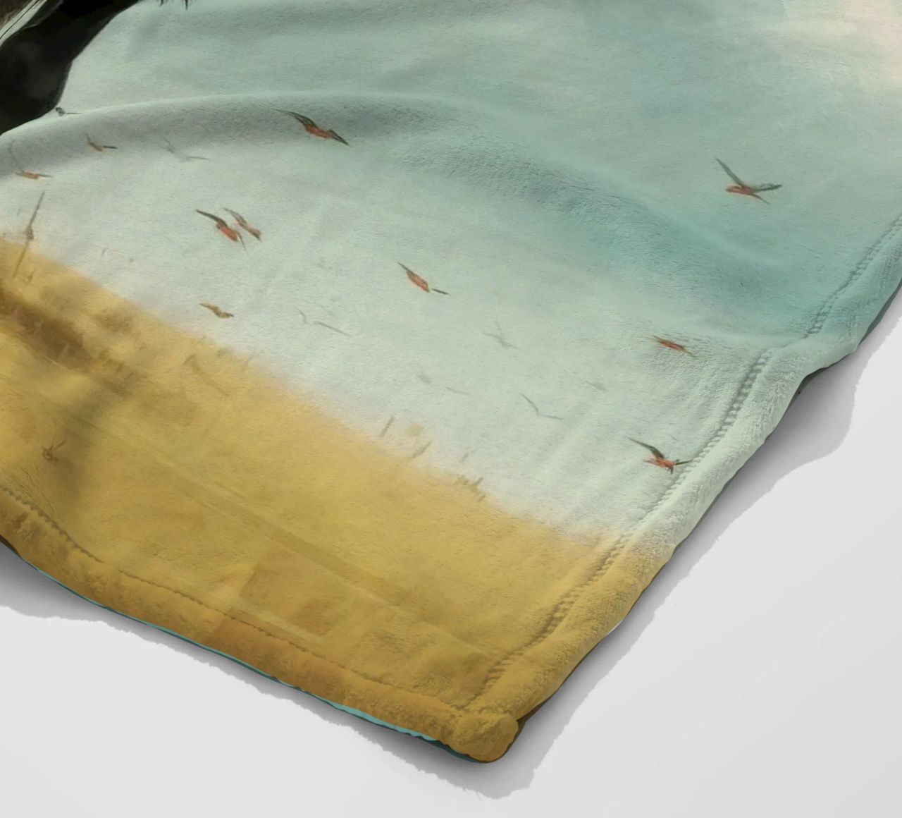 Minimal Wildebeest 3 coperta in pile da Minimal Animal Art