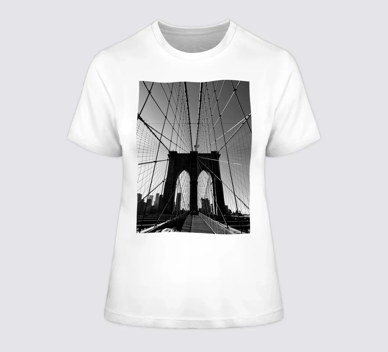 Brooklyn Bridge Frauen T-Shirt von Flo Klein
