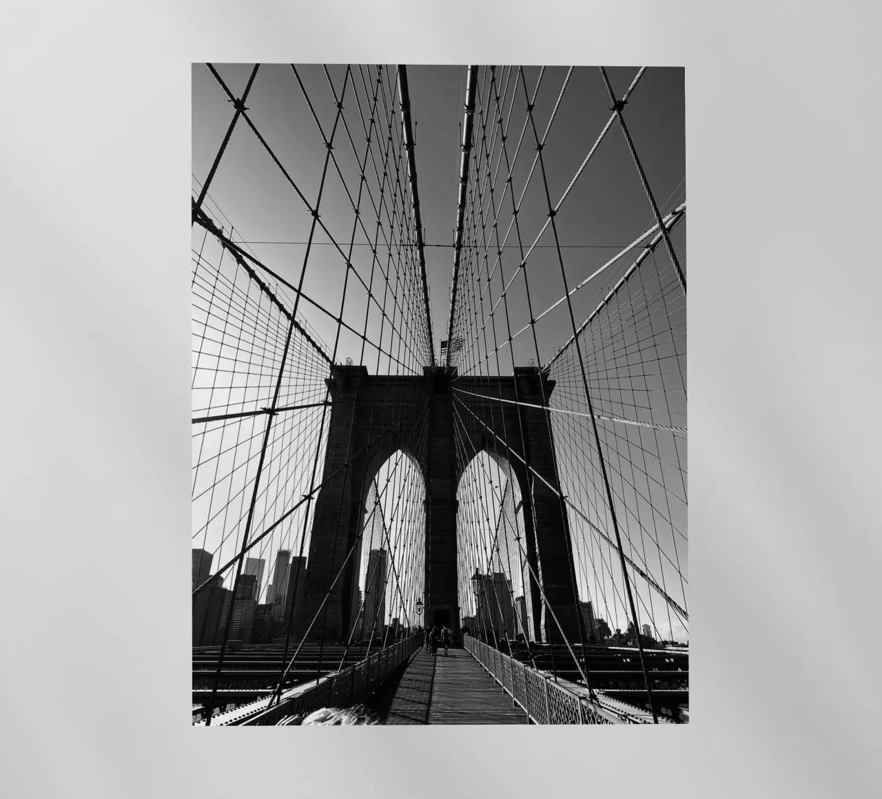 Brooklyn Bridge pellicola backlit da Flo Klein
