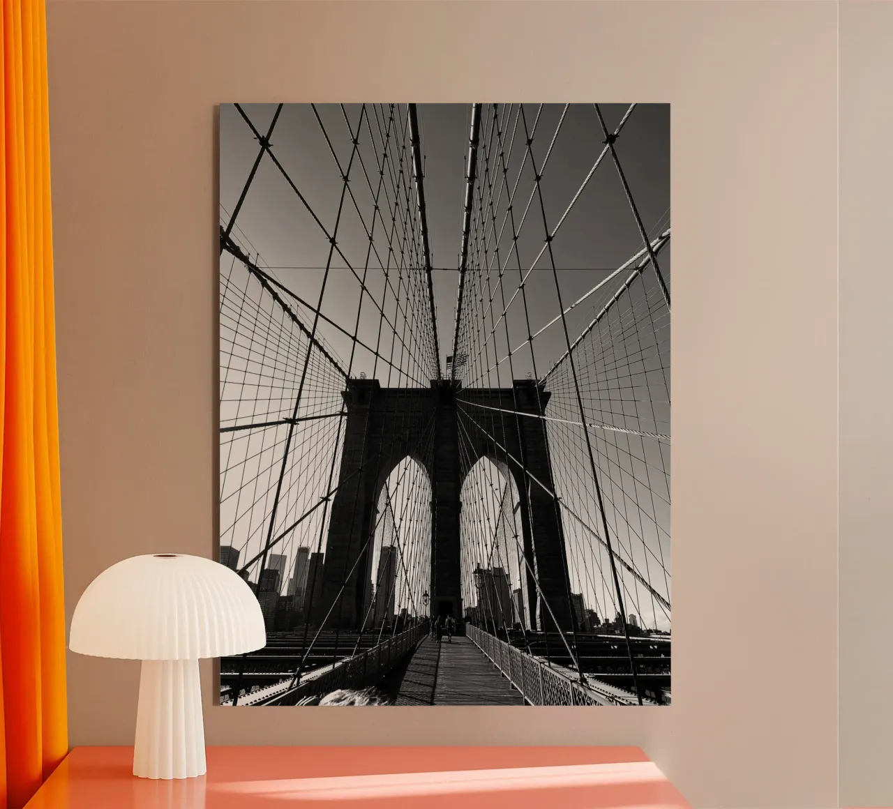 Brooklyn Bridge Forex-Platte von Flo Klein