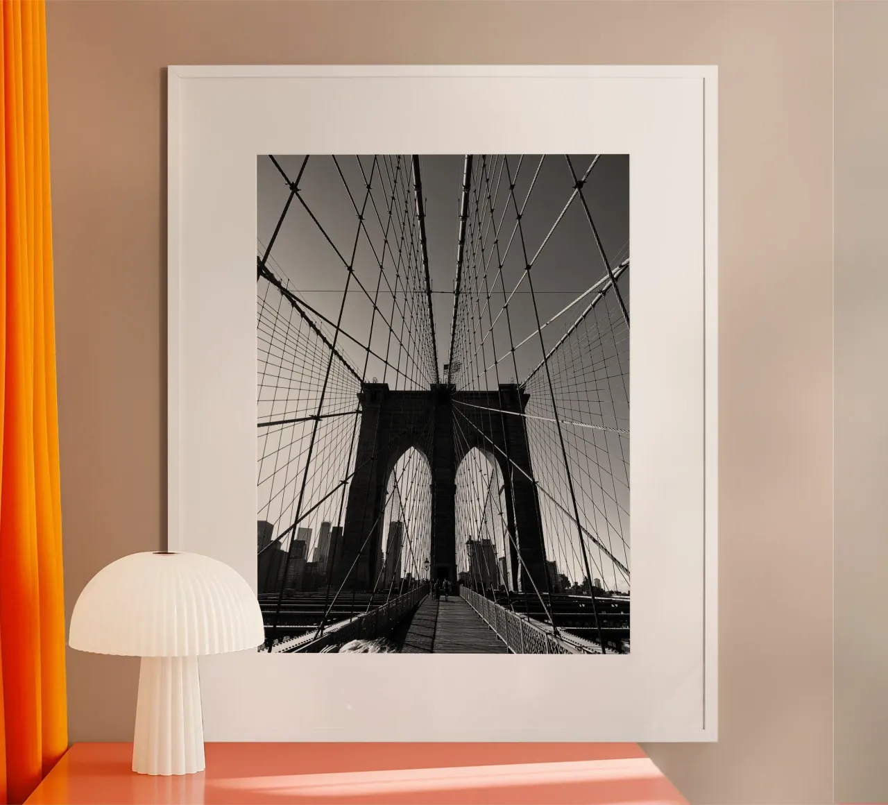 Brooklyn Bridge carta hahnemühle da Flo Klein