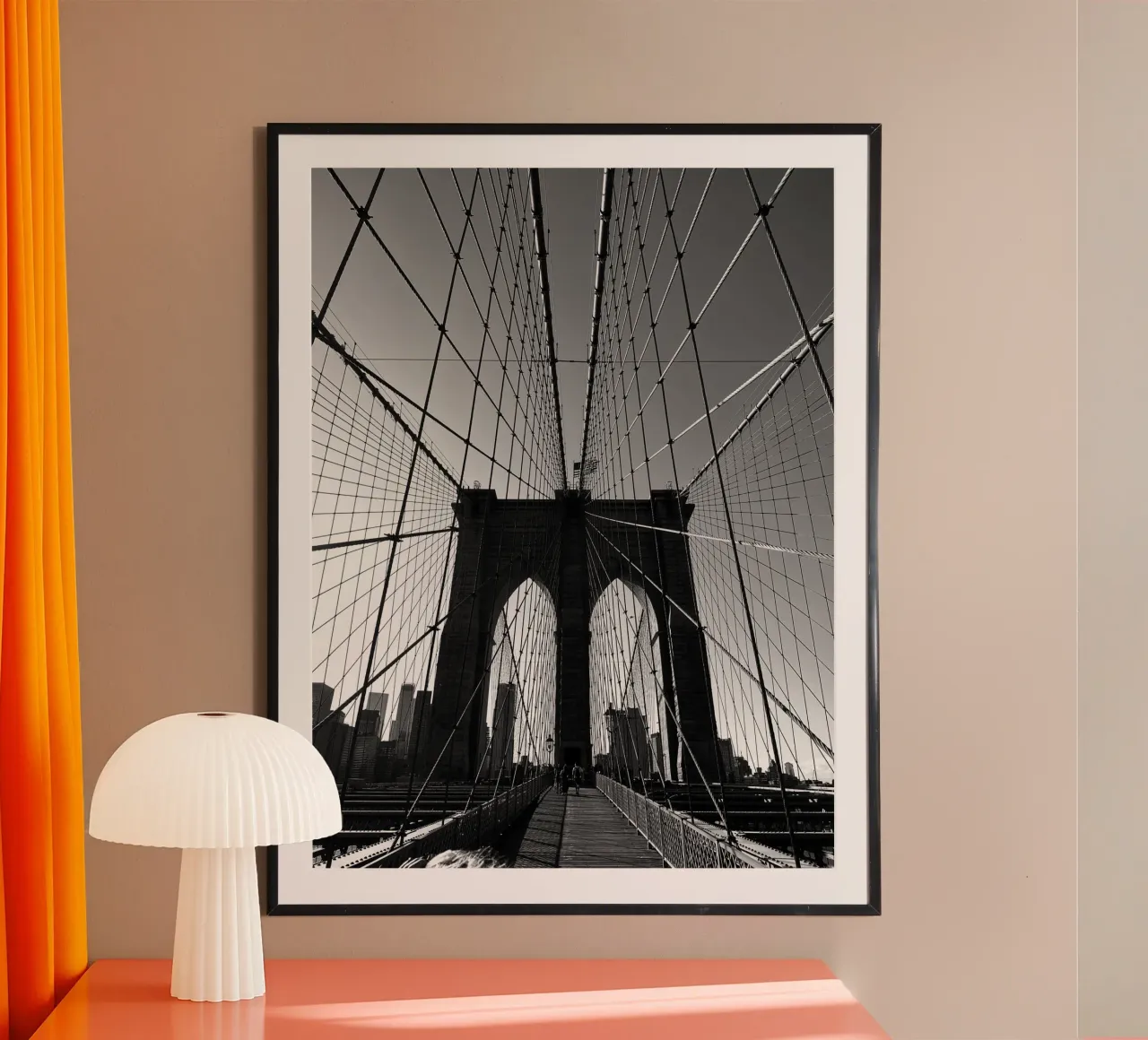 Brooklyn Bridge carta hahnemühle da Flo Klein