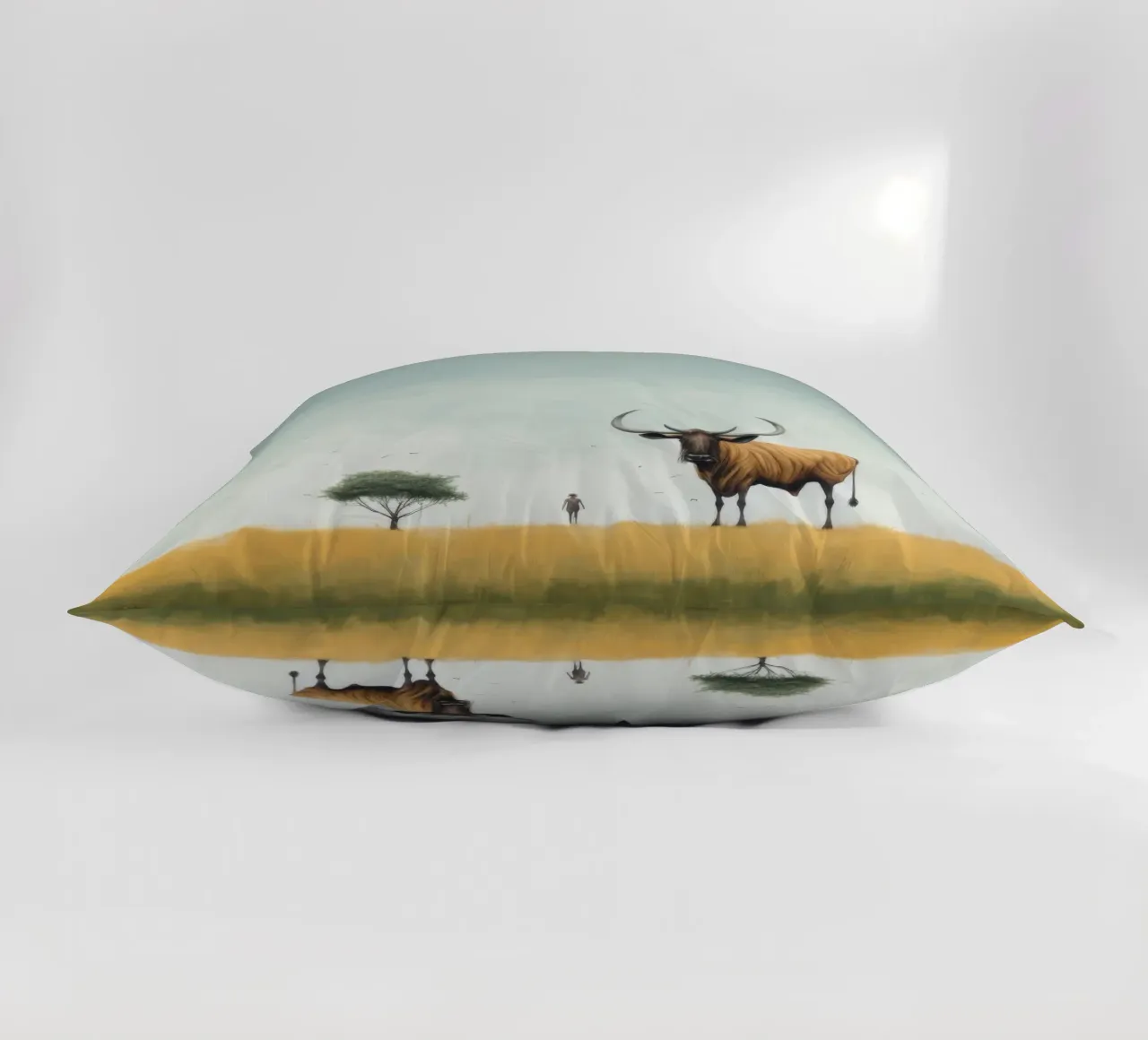 Gnu minimo cuscino da Minimal Animal Art