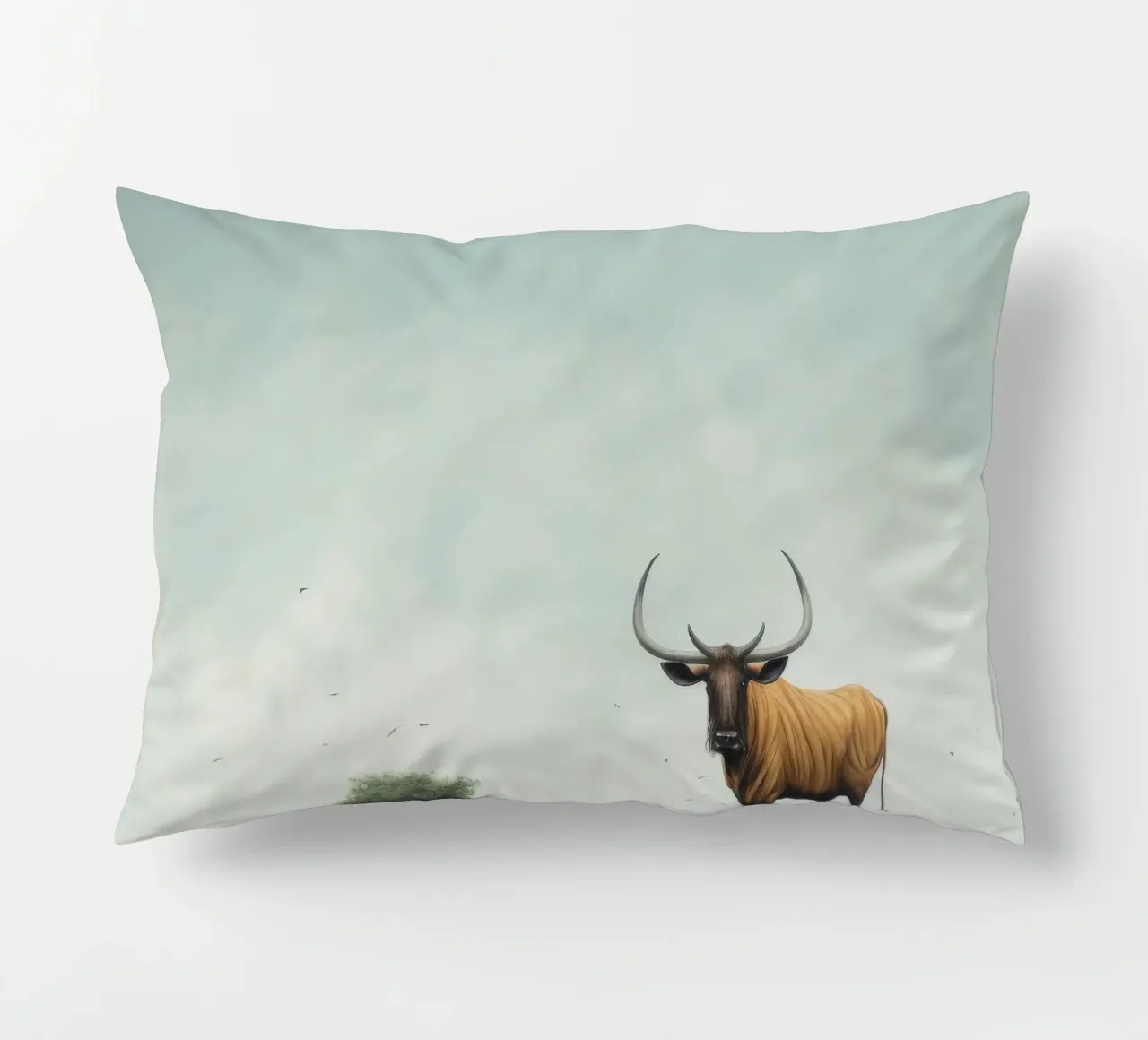 Gnu minimo cuscino da Minimal Animal Art