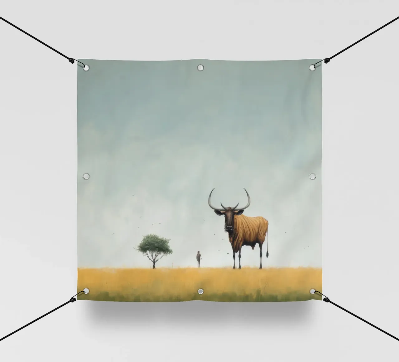 Minimal Wildebeest 4 telo in pvc da Minimal Animal Art