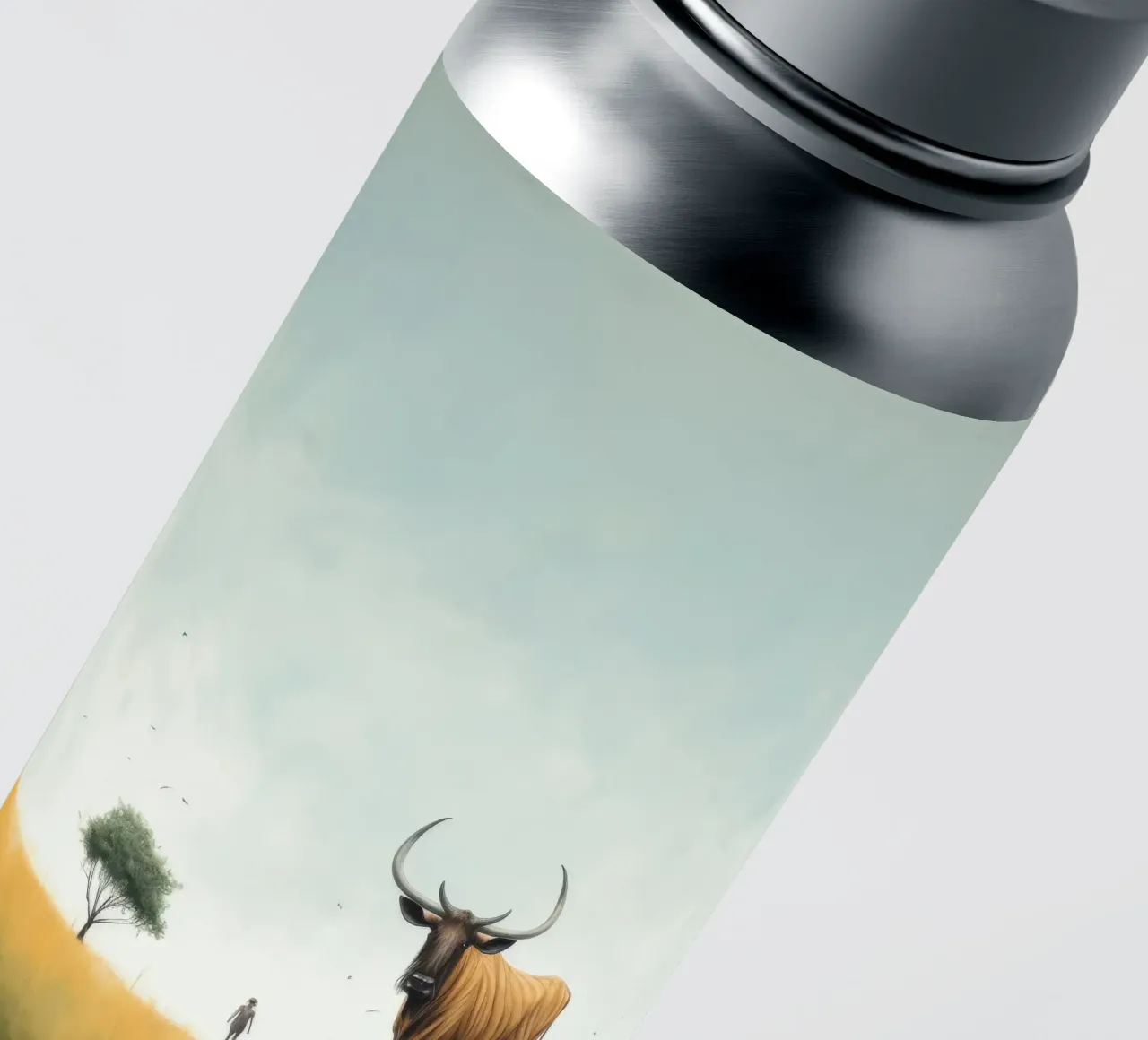 Gnu minimo adesivo da Minimal Animal Art