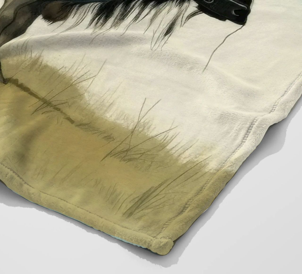 Minimal Wildebeest 1 coperta in pile da Minimal Animal Art