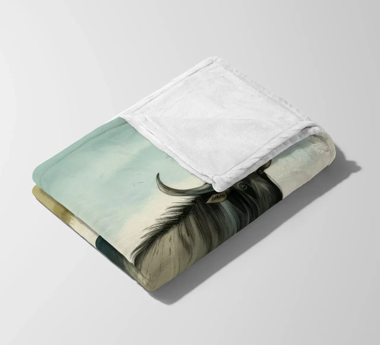 Gnu minimo coperta in pile da Minimal Animal Art