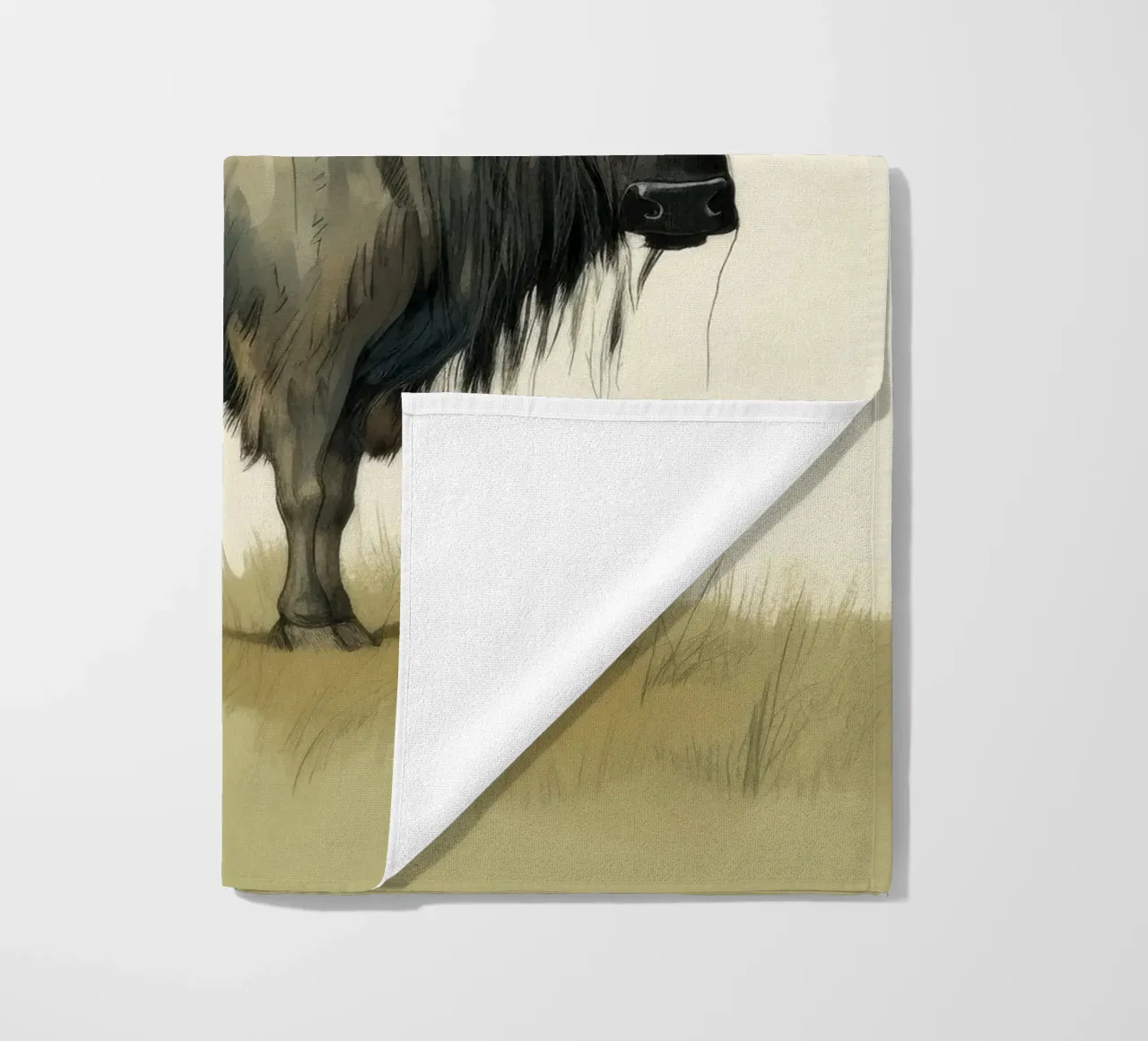 Minimal Wildebeest 1 telo mare da Minimal Animal Art